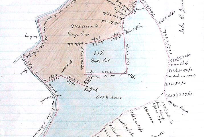 Map of Bowles Lot